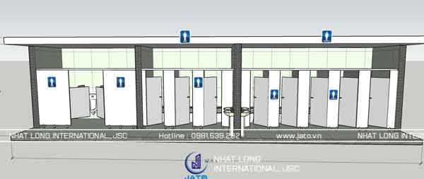 Thi công vách ngăn vệ sinh tại  Công Ty TNHH Daluen Việt Nam