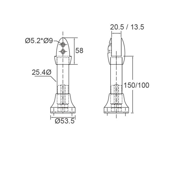 Kích thước chân Maghin S370