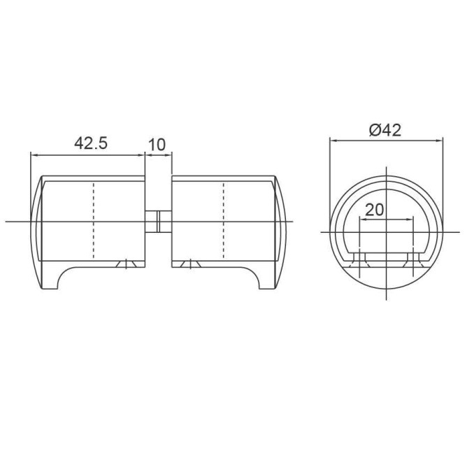 Kích thước tay nắm Maghin S425